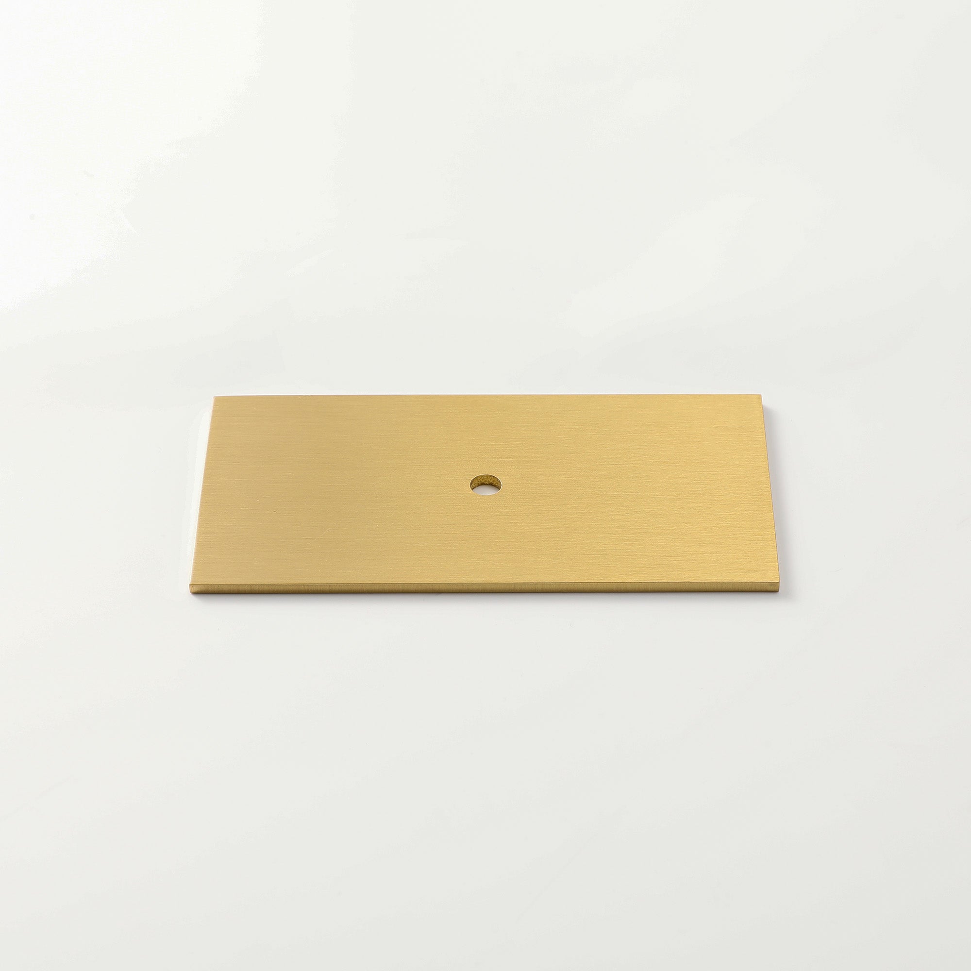 3" x 1.5" Brass Knob Backplate - Modern