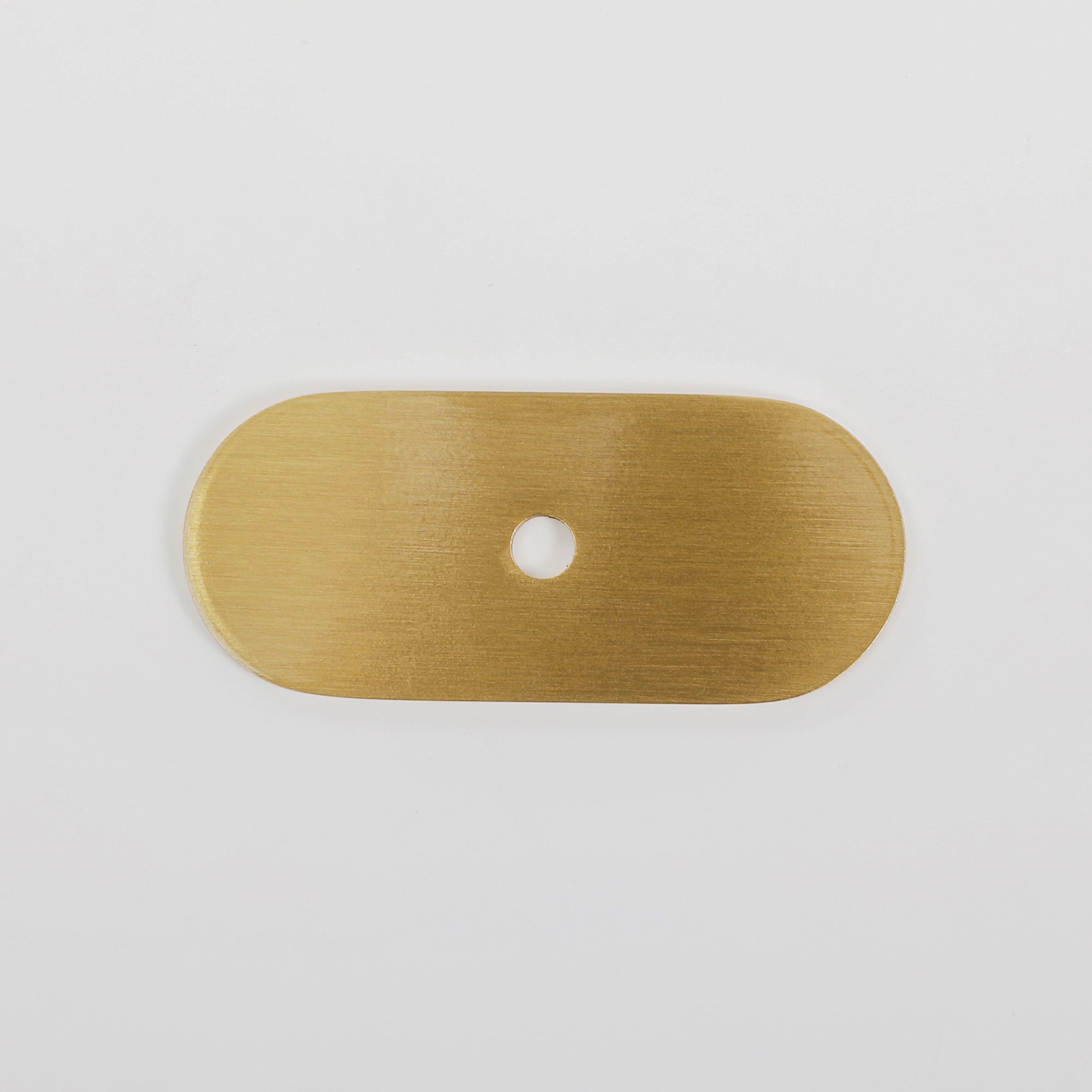 Oval Brass Modern Knob Backplate for Cabinets