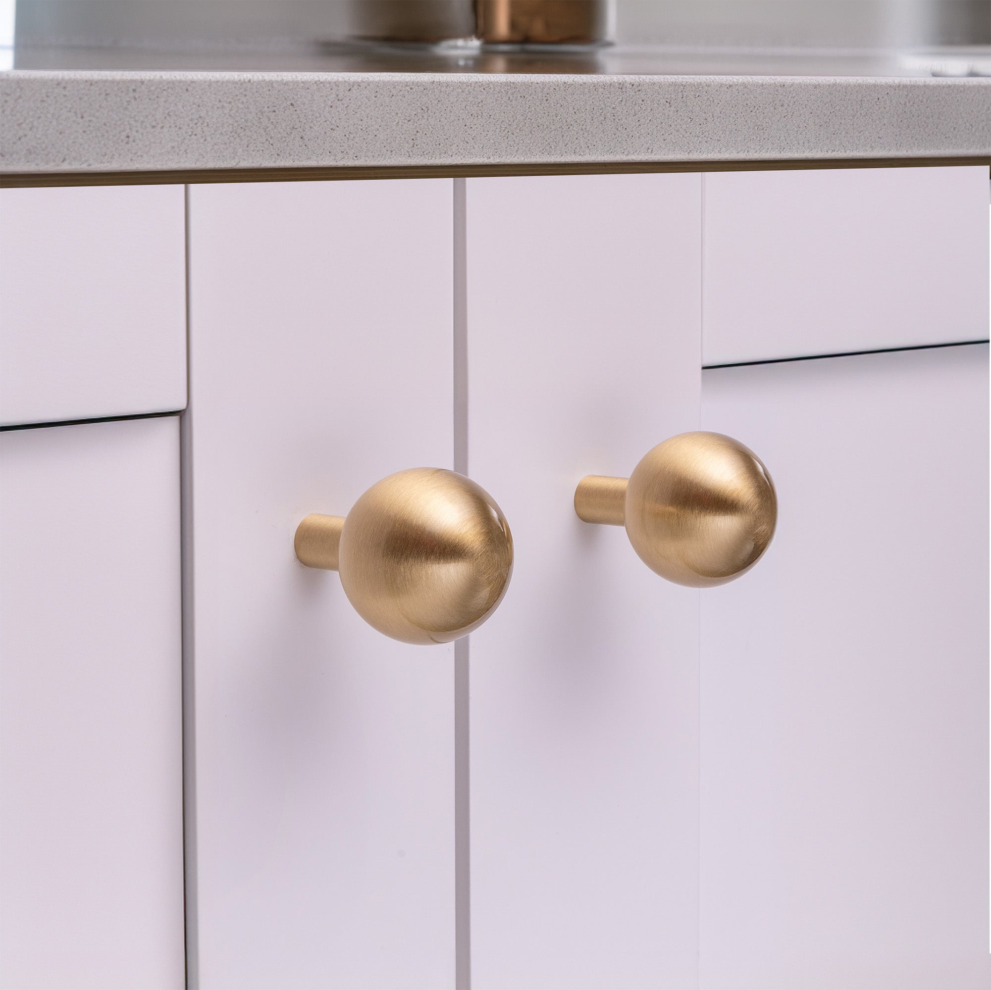 Stockholm Modern Solid Brass Ball Cabinet Knob