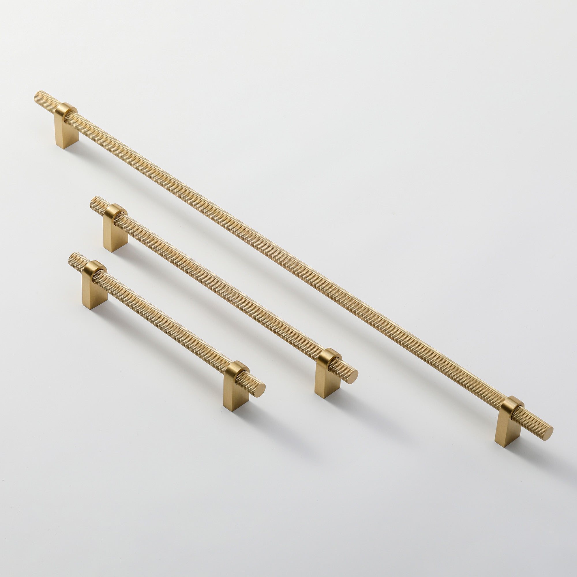 Vanderbilt Brass Knurled Cabinet Pull - Modern