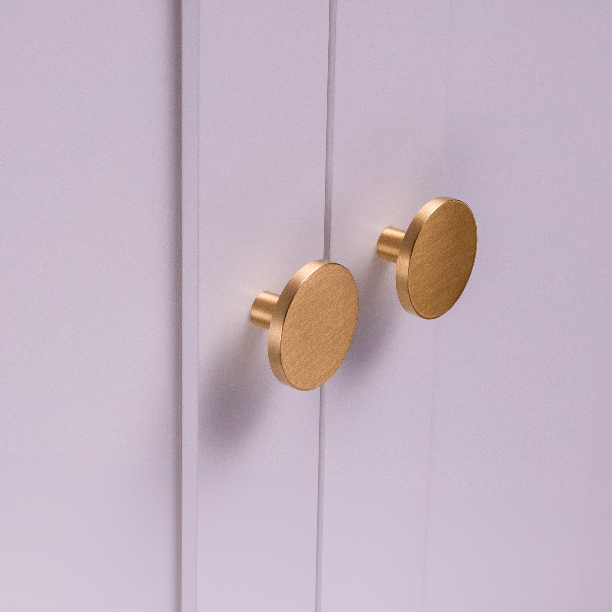 Hampton Brass Round Modern Cabinet & Drawer Knob