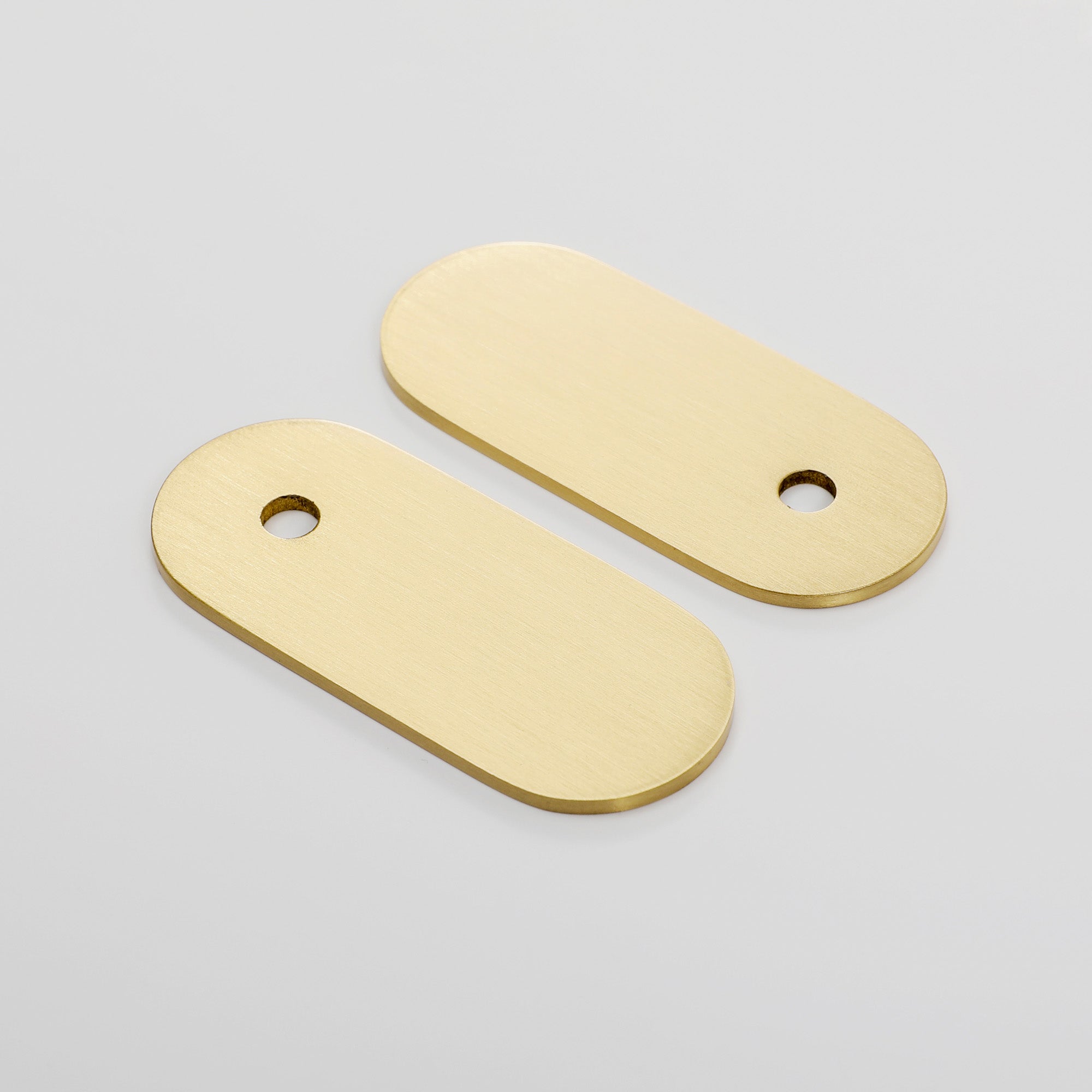 Oval Brass Modern Knob Backplate for Cabinets