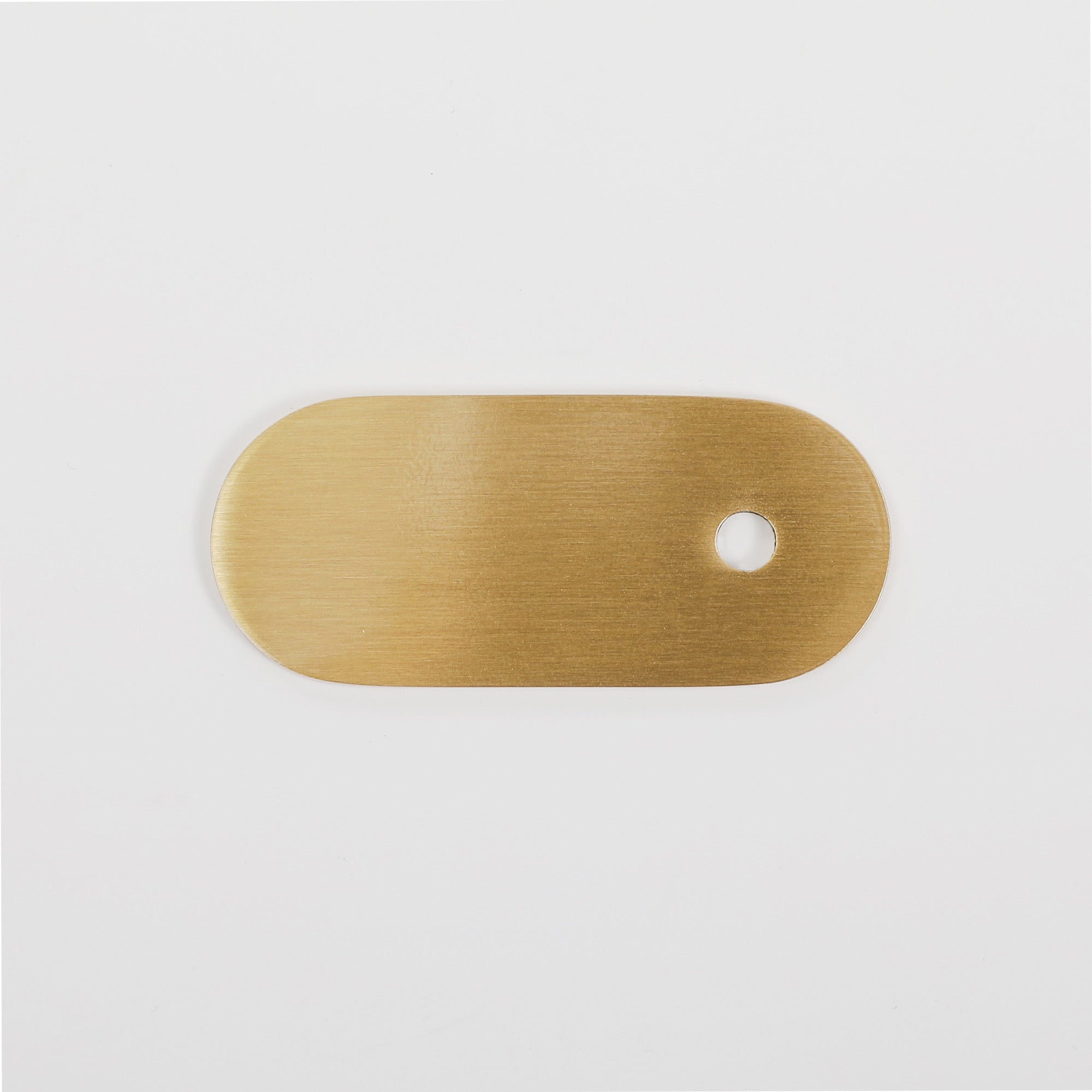 Oval Brass Modern Knob Backplate for Cabinets