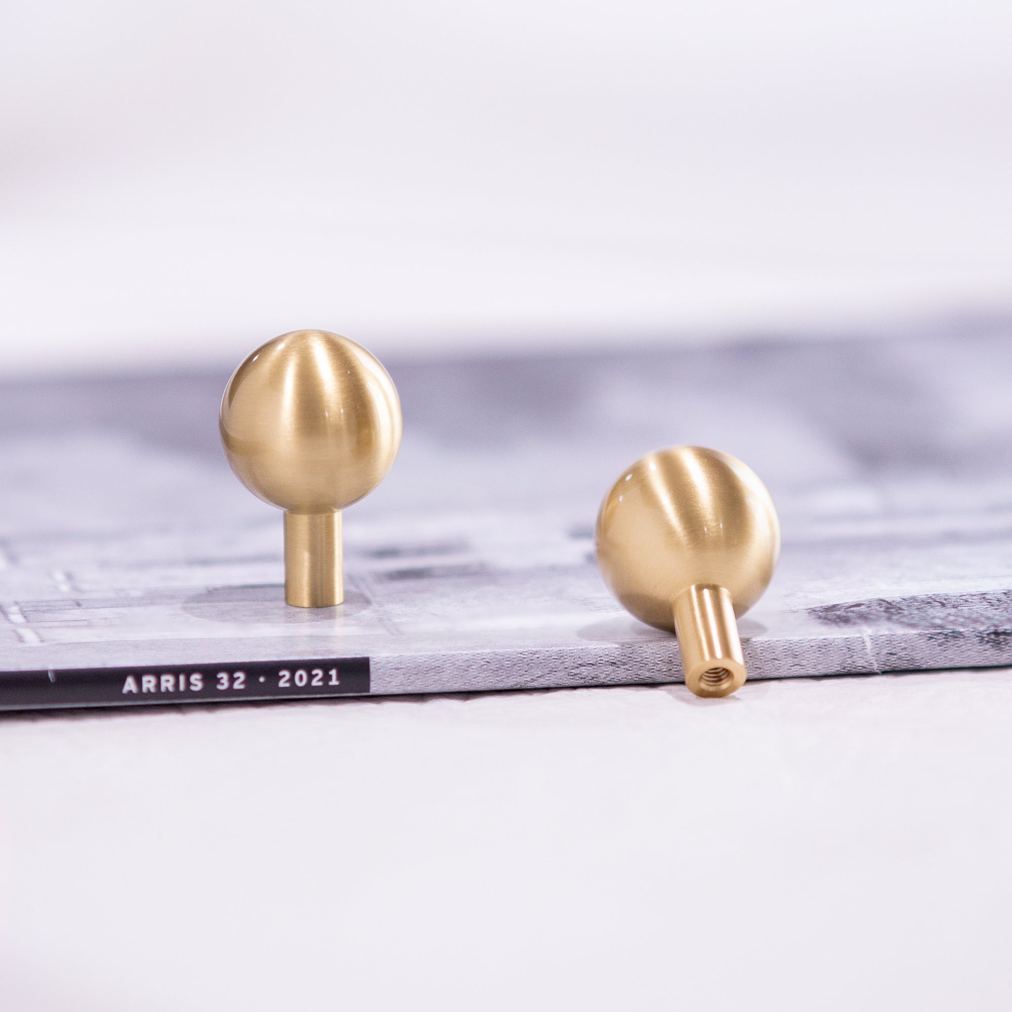 Stockholm Modern Solid Brass Ball Cabinet Knob