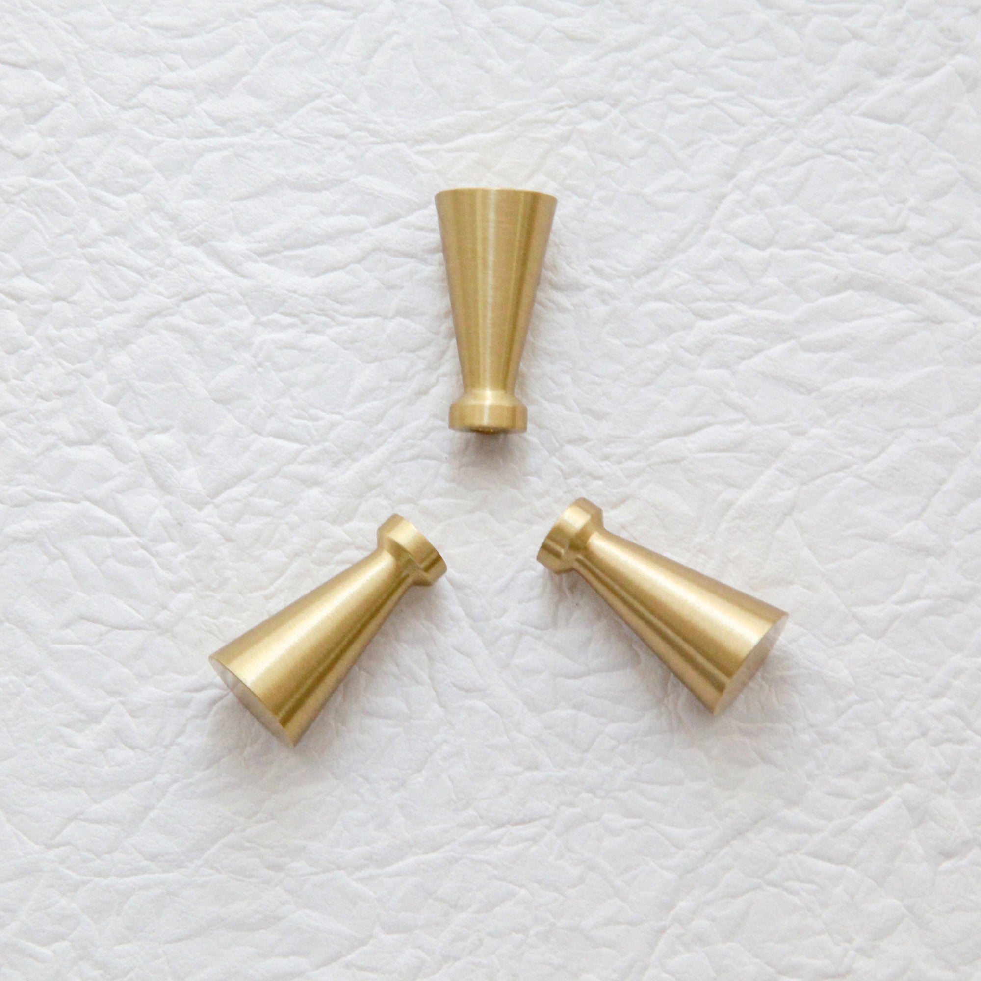 Mid Century McCobb Style brushed brass gold knob for furniture or kitchen cabinets