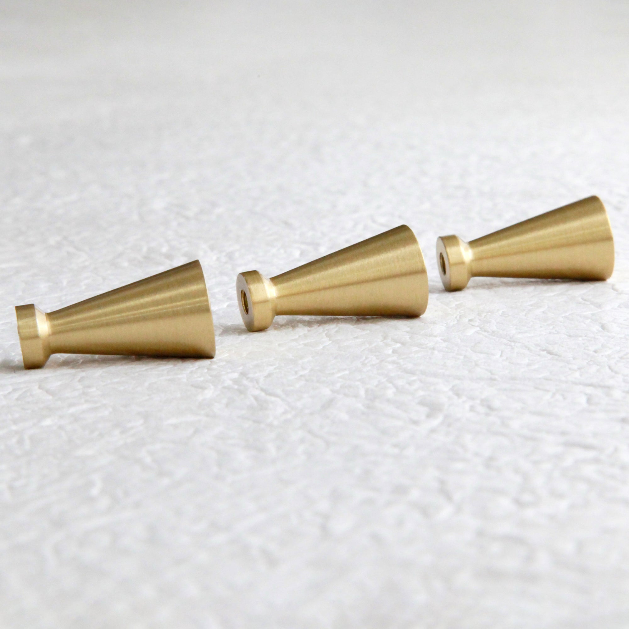 Mid Century McCobb Style brushed brass gold knob for furniture or kitchen cabinets