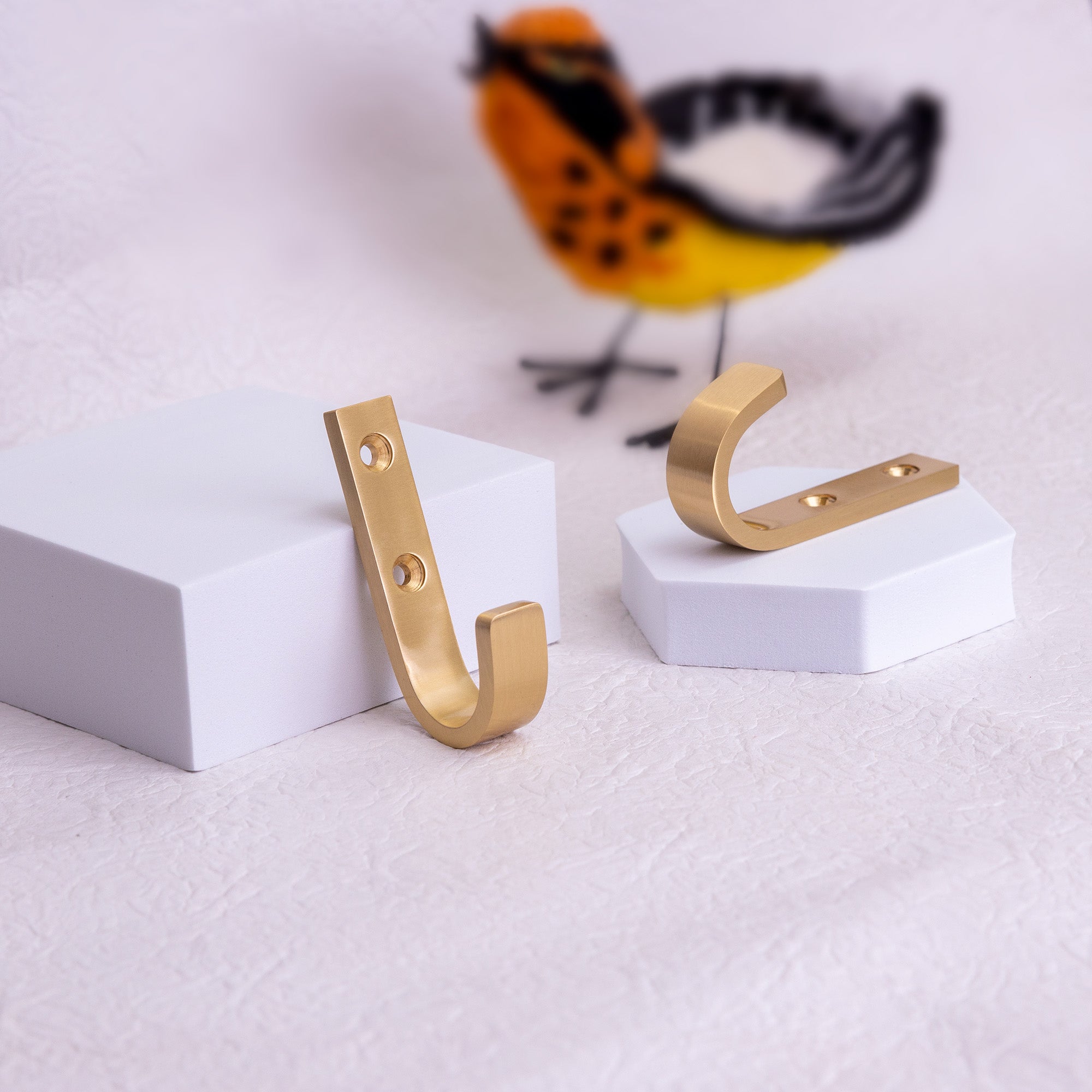 Joplin J Brass Modern Mudroom Wall Hook